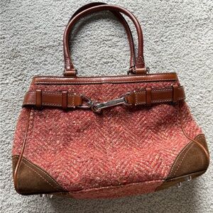 Coach authentic woven handbag